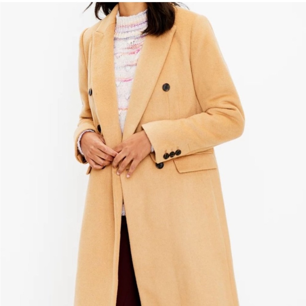 Loft women wool coat double breasted